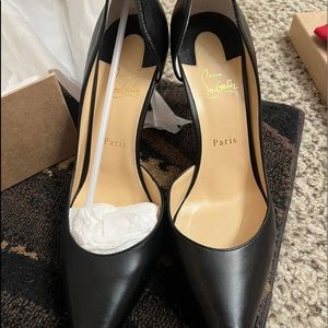 Christian Louboutin Iriza 85mm Heels 42.5 Nappa Leather Near Mint!!! Rare size